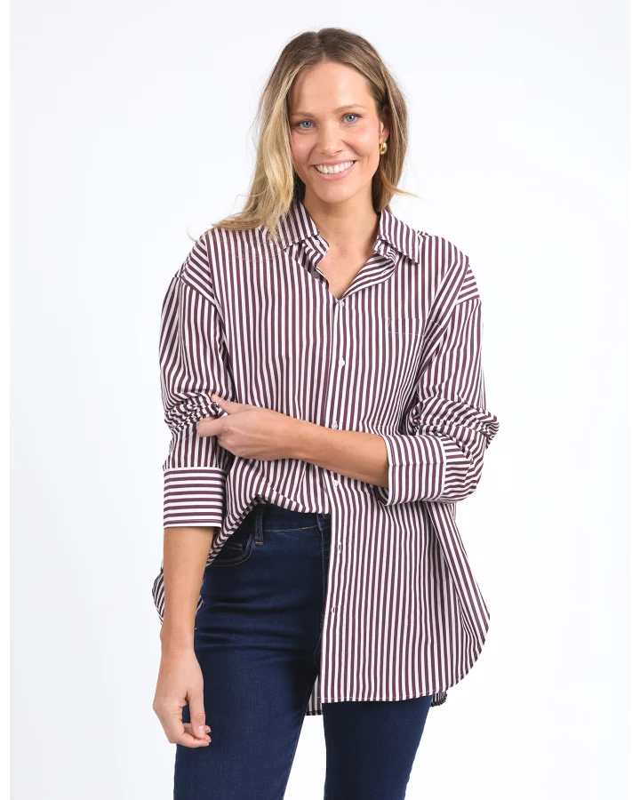Lila Stripe Shirt