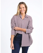 Lila Stripe Shirt
