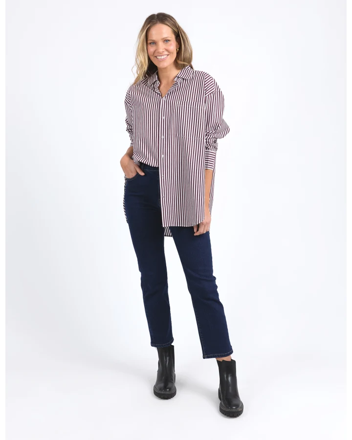 Lila Stripe Shirt