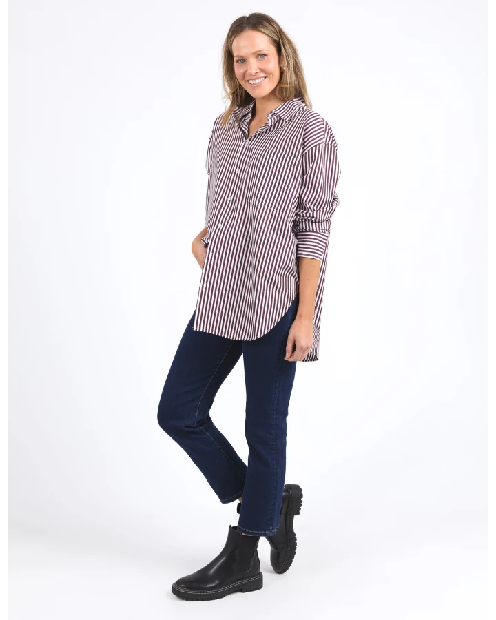 Lila Stripe Shirt