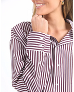 Lila Stripe Shirt
