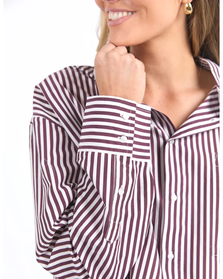 Lila Stripe Shirt