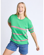 Sage Knit Spring Green Stripe
