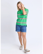 Sage Knit Spring Green Stripe