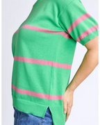 Sage Knit Spring Green Stripe
