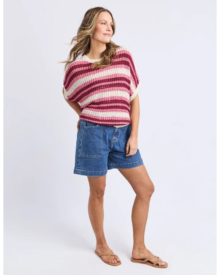 Striped Knit Top