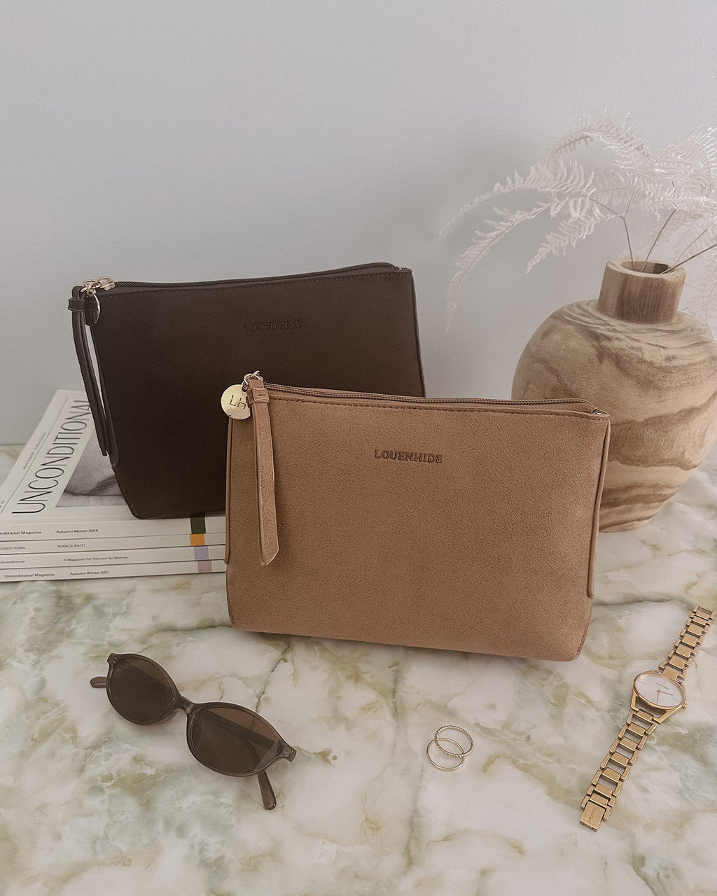 The Everyday Suedette Pouch
