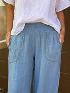 Ricamo Linen Pant