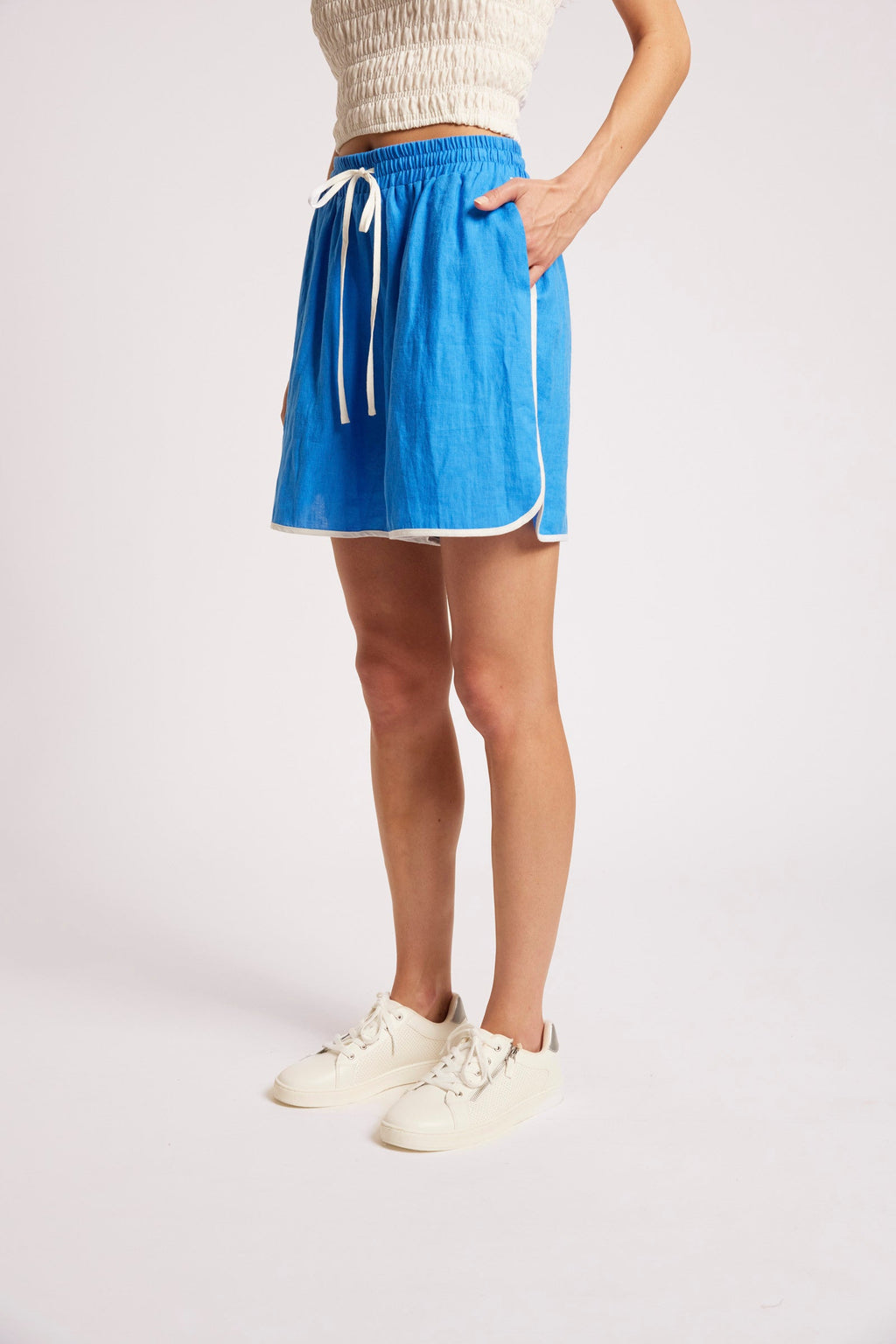 Marise Splice Short - Marine/White
