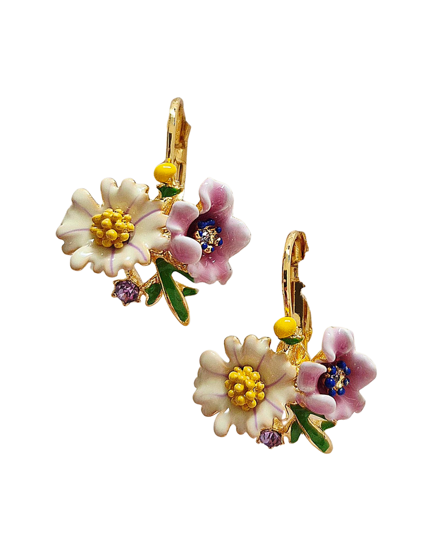 Enamel Flower Earring
