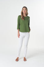 Classic Cotton 3/4 Sleeve Tee