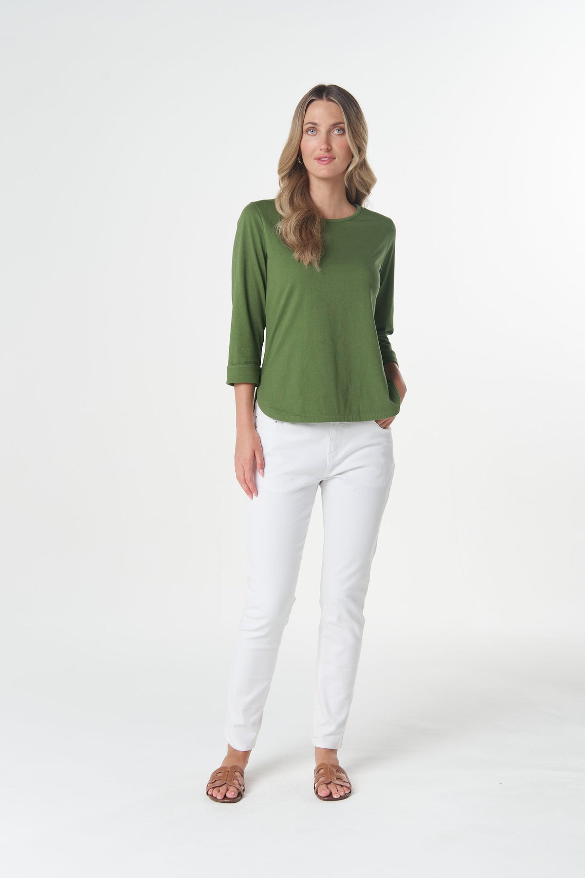 Classic Cotton 3/4 Sleeve Tee