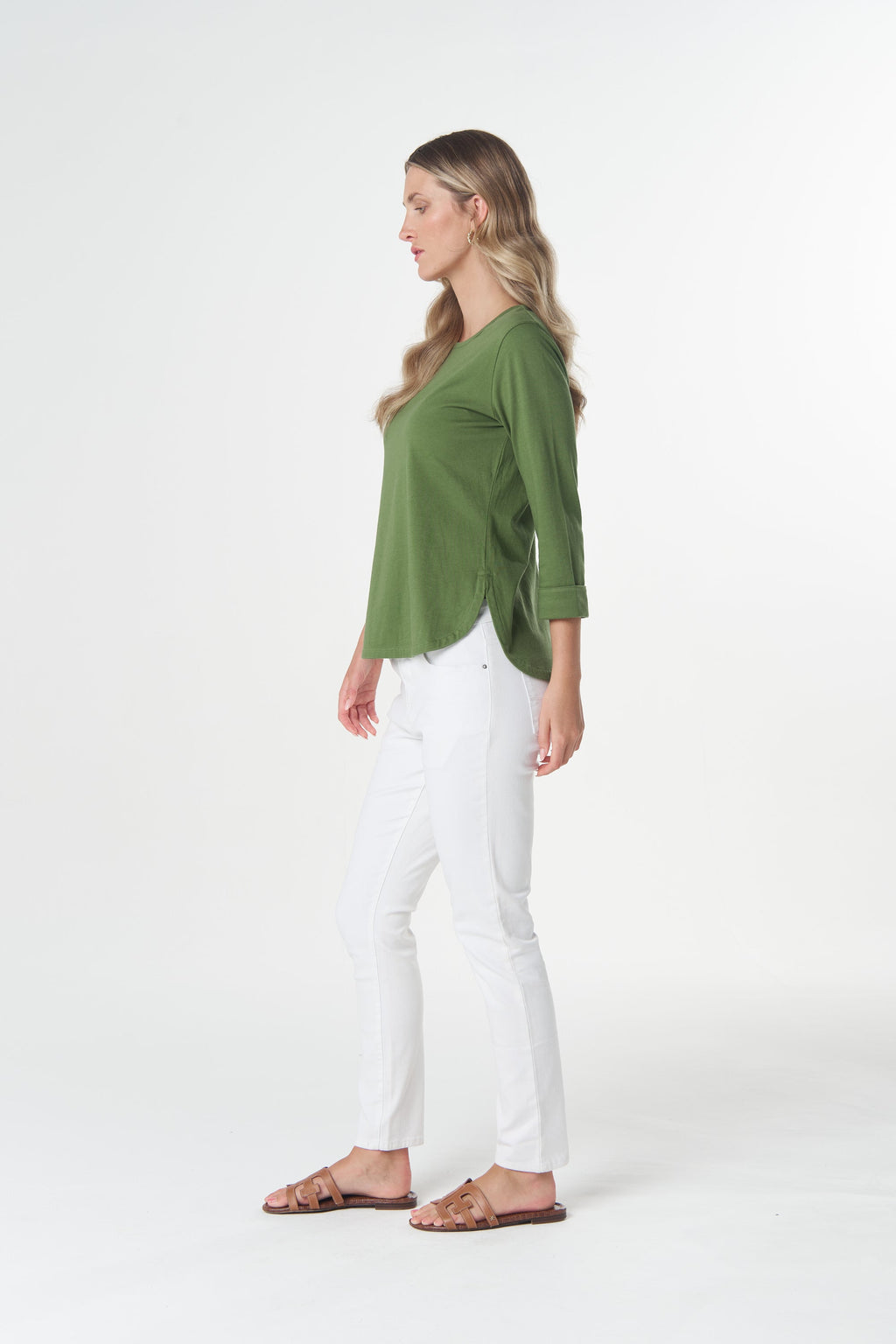Classic Cotton 3/4 Sleeve Tee