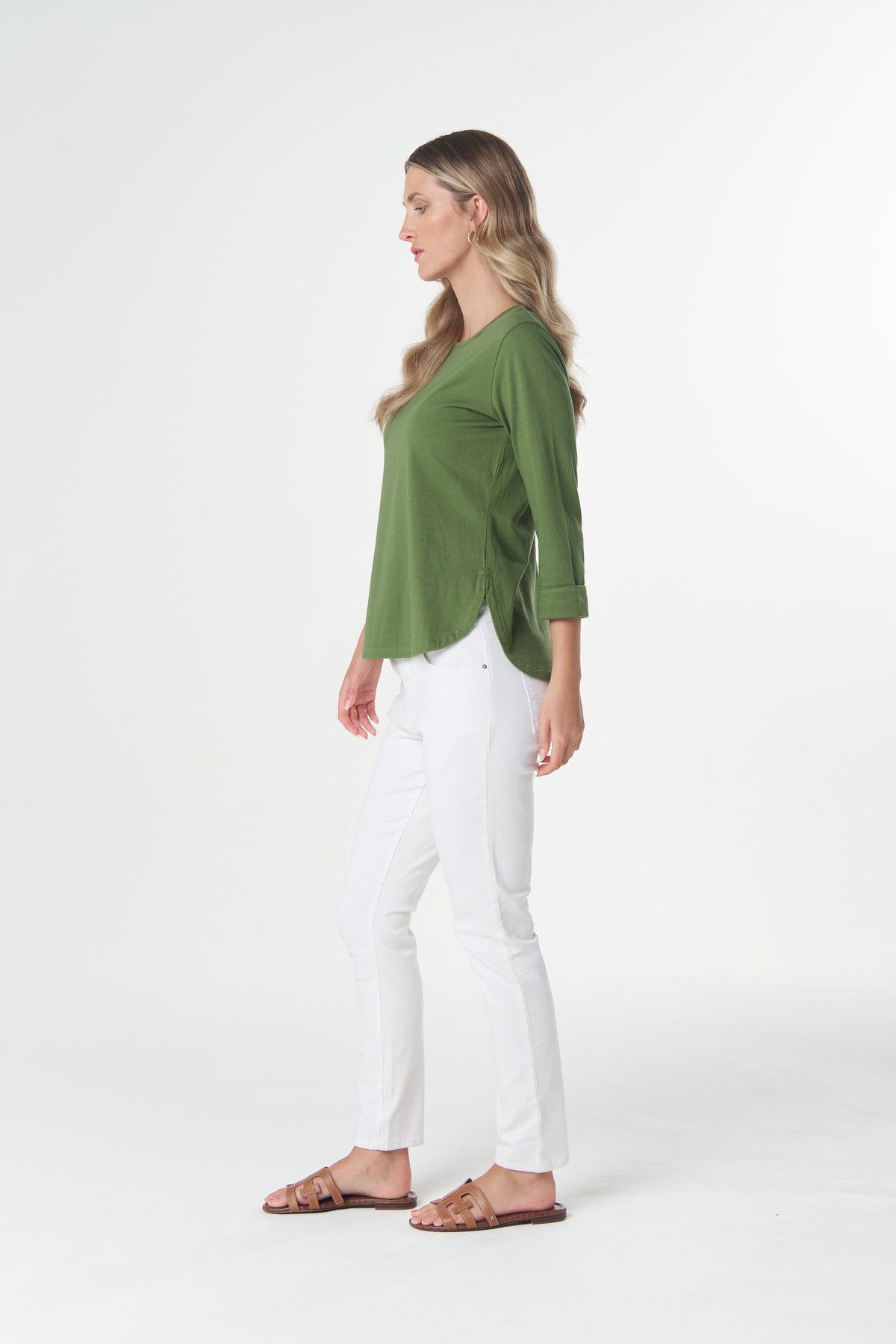 Classic Cotton 3/4 Sleeve Tee