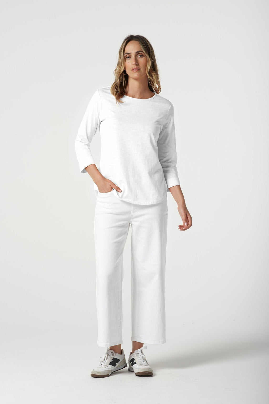 Classic Cotton 3/4 Sleeve Tee