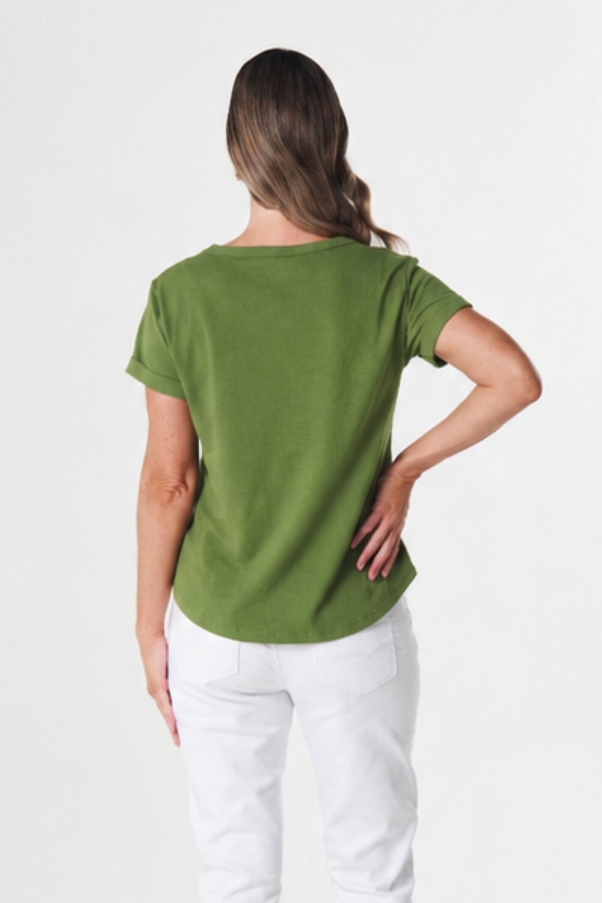 Everyday Cotton Roll Cuff Tee