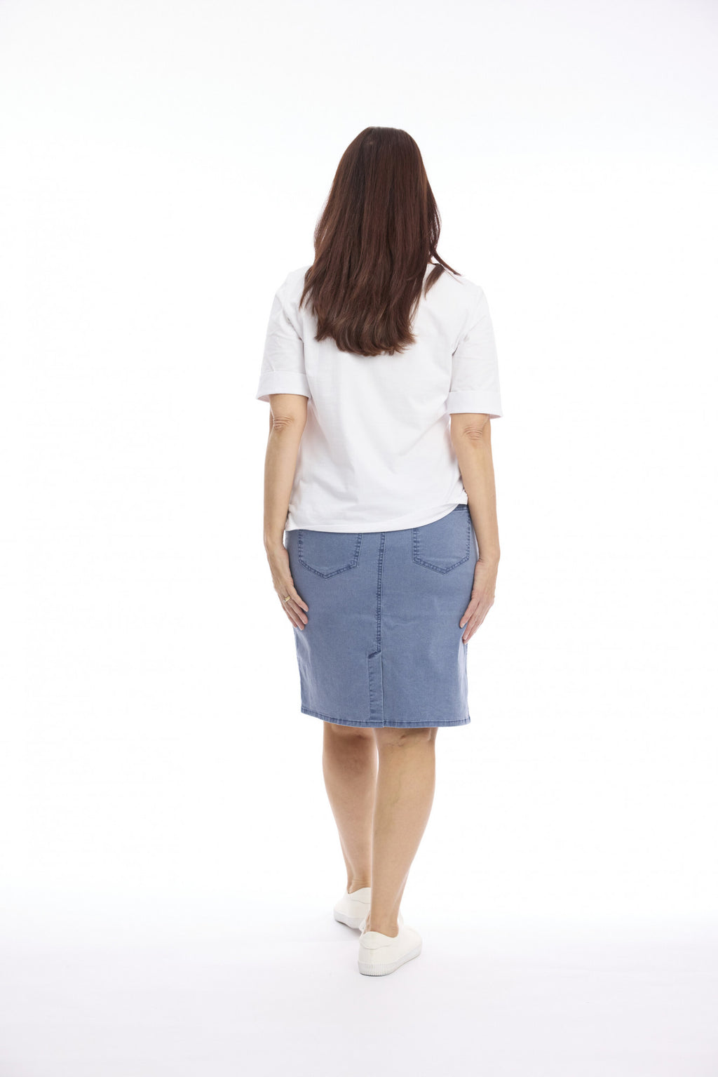 Cleo Washed Fitted Skirt