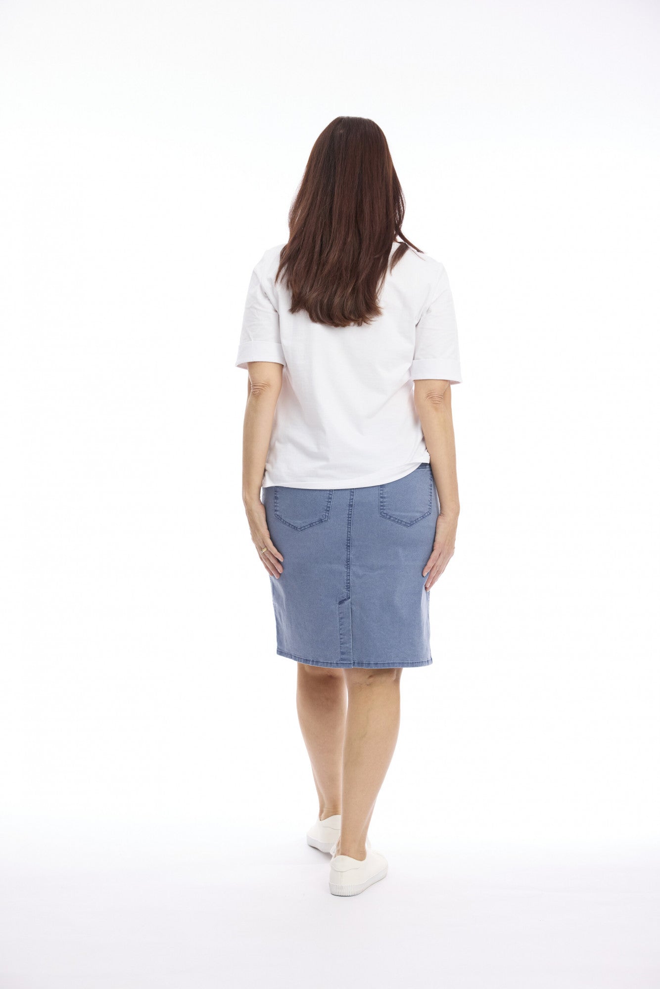 Cleo Washed Fitted Skirt