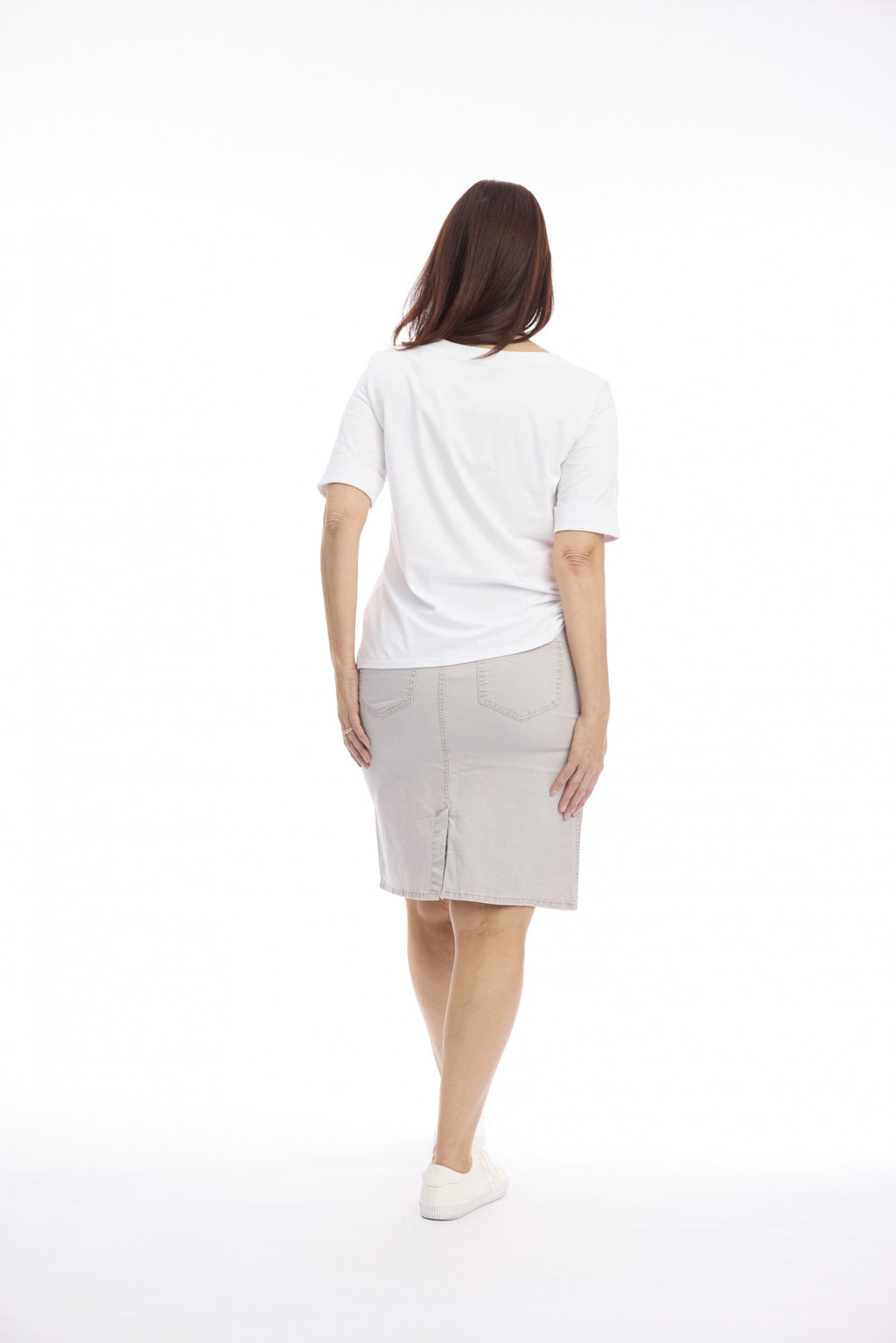 Cleo Washed Fitted Skirt