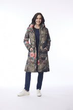 Floral Puffer Coat