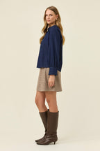 Sloane Denim Frill Shirt