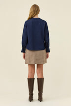 Sloane Denim Frill Shirt