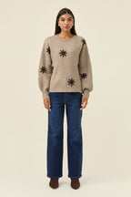 Miru Stitch Flower Jumper