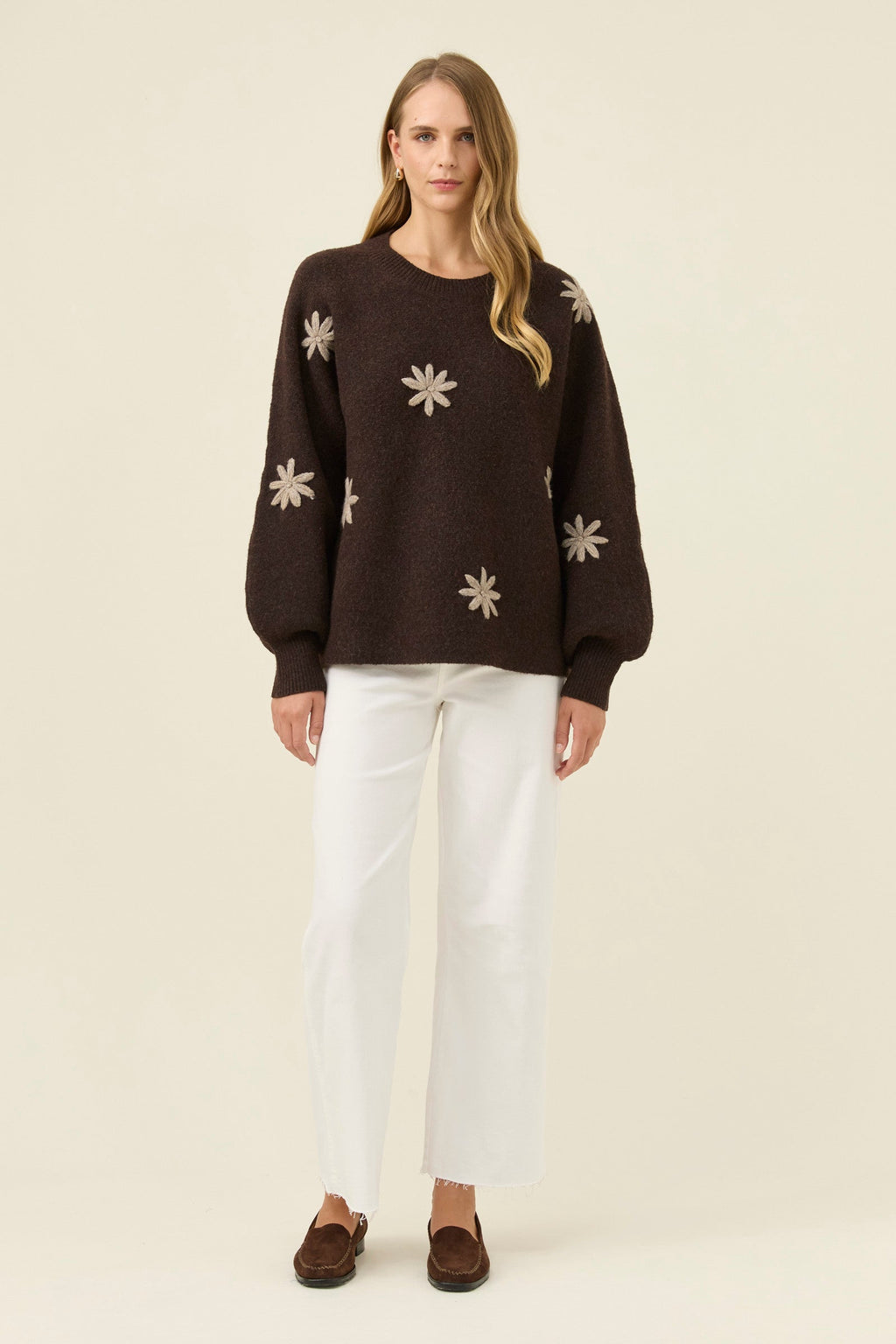Miru Stitch Flower Jumper