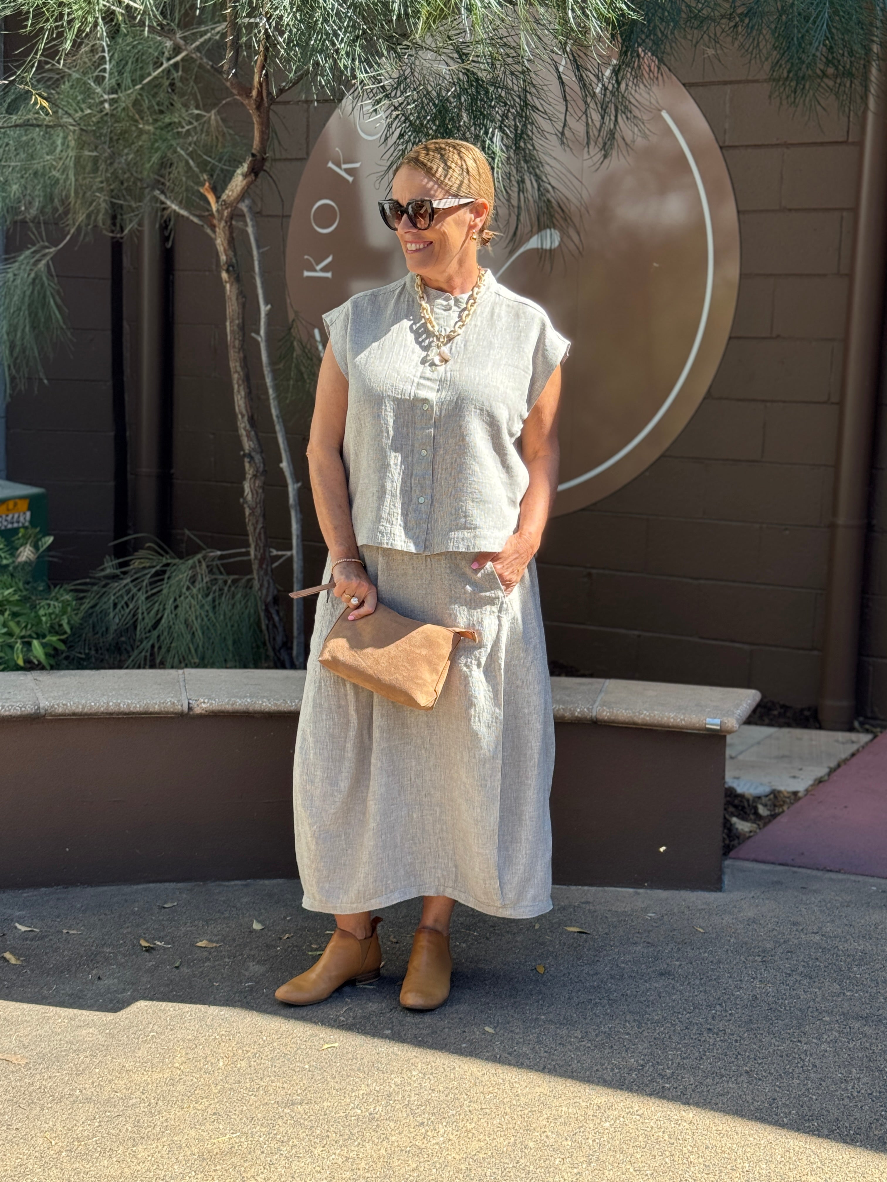 Mousse Linen Top