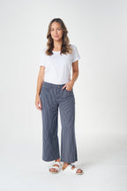 5 Pocket Crop Wide Leg Jean