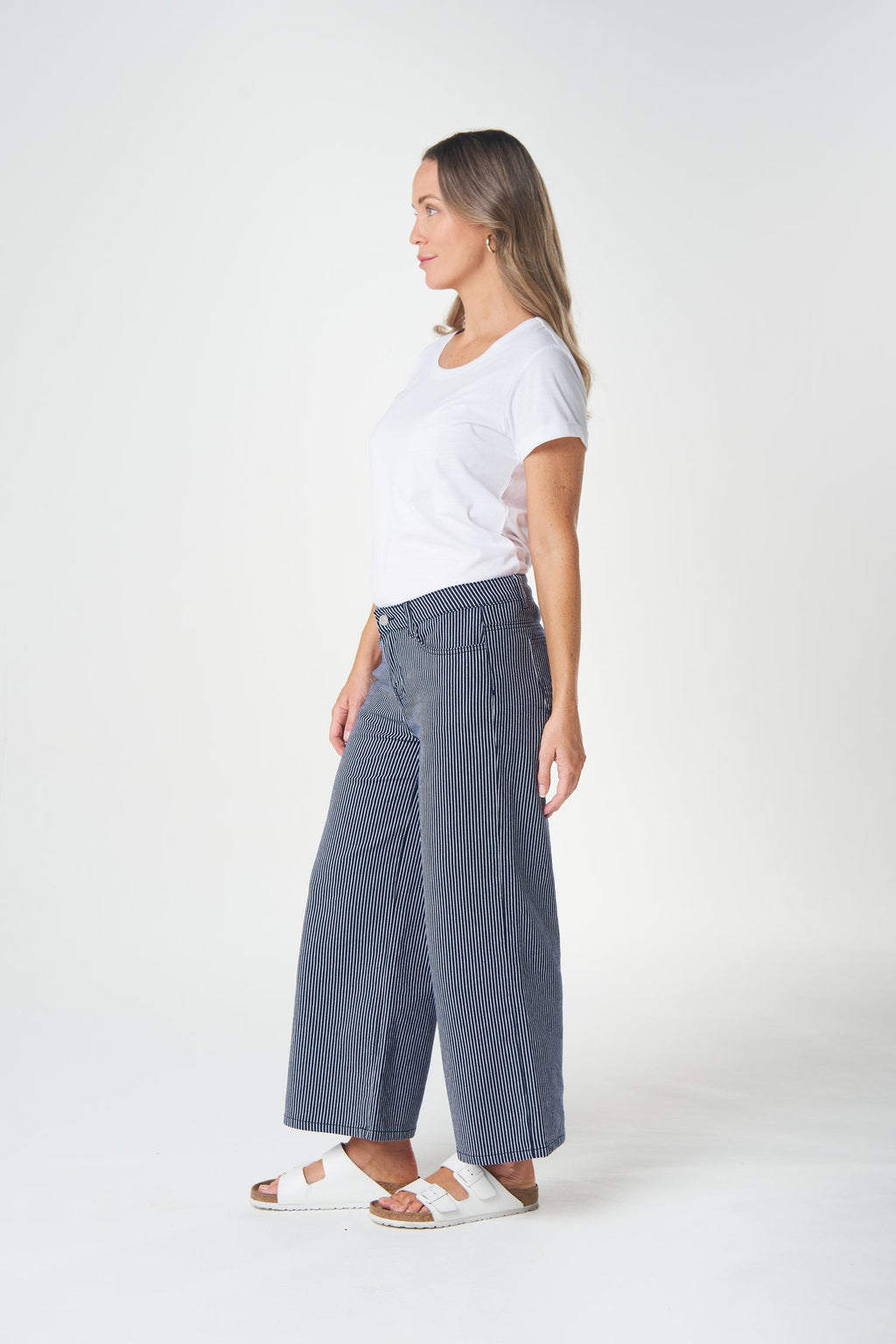 5 Pocket Crop Wide Leg Jean