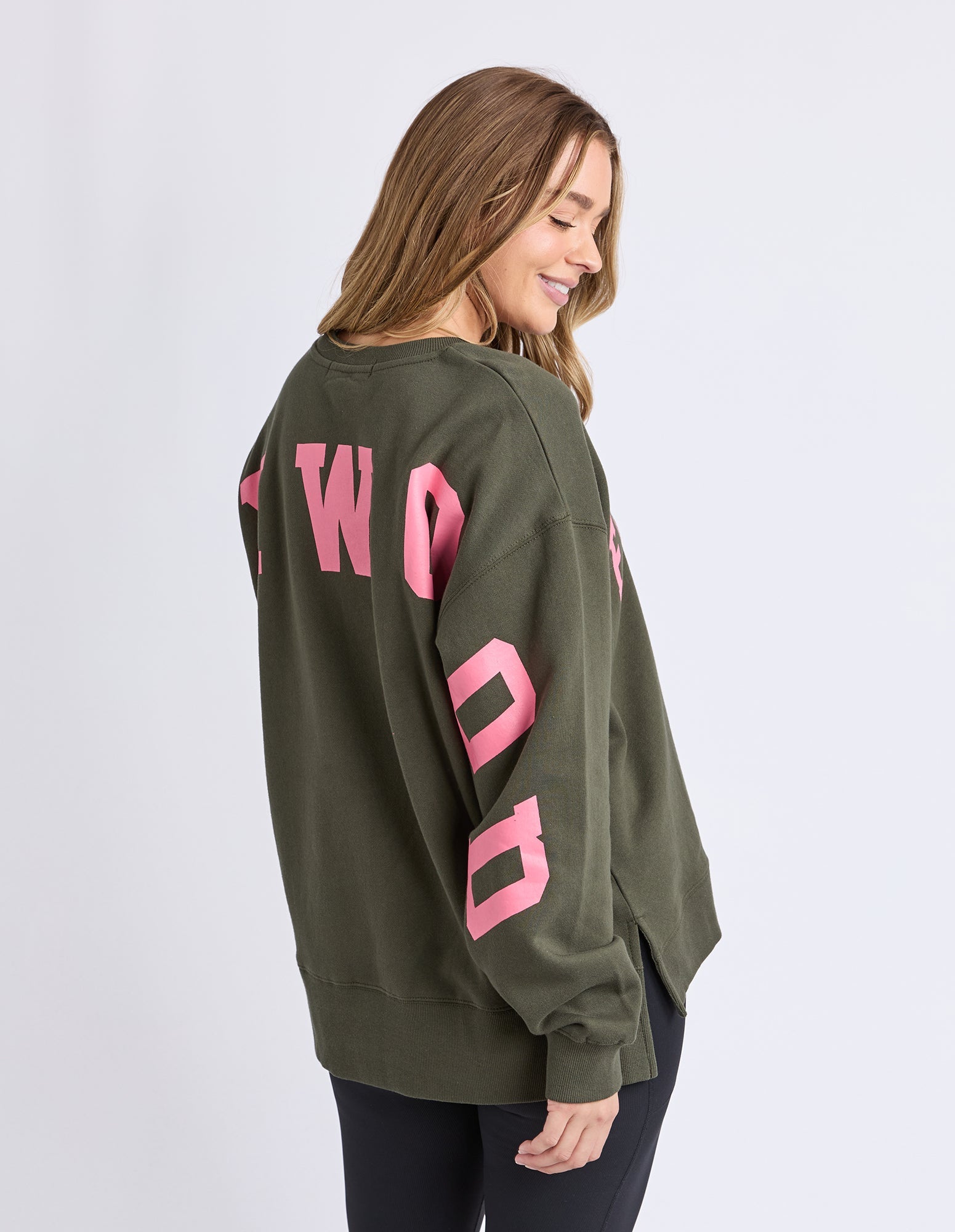 Interval Crew Khaki & Coral