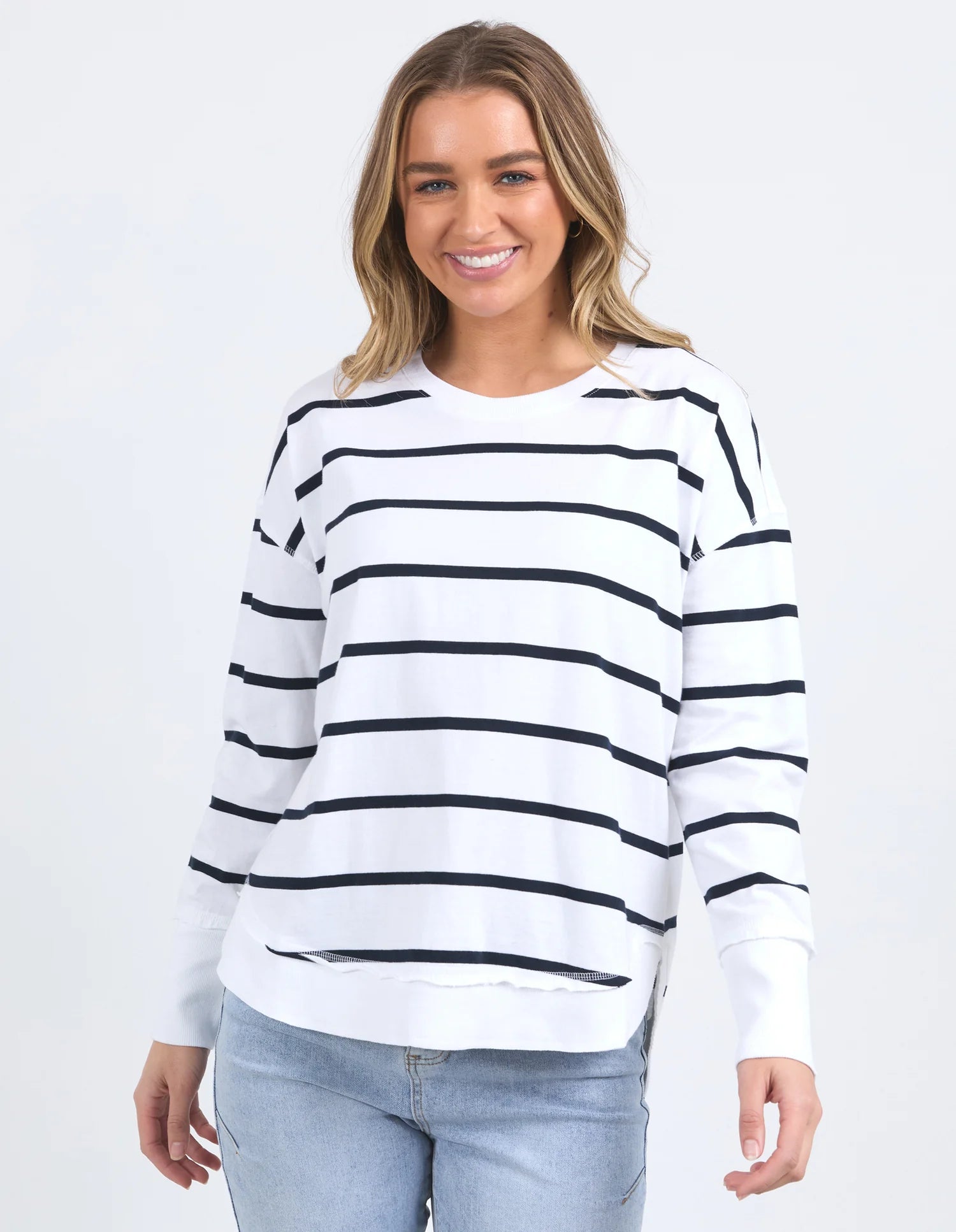 Farrah Stripe Long Sleeve Top