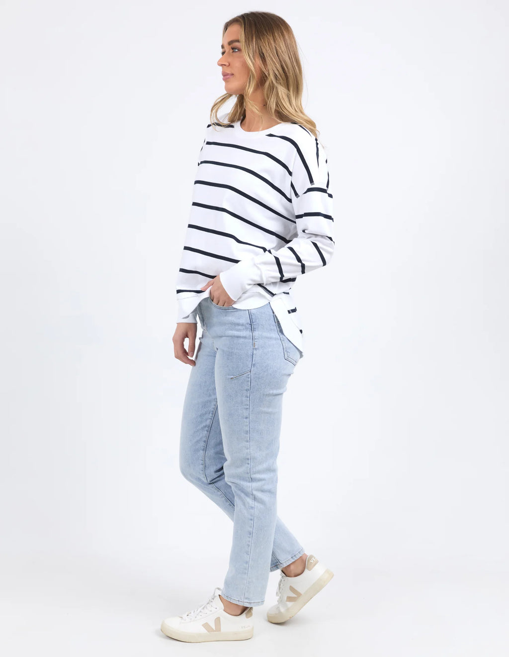 Farrah Stripe Long Sleeve Top