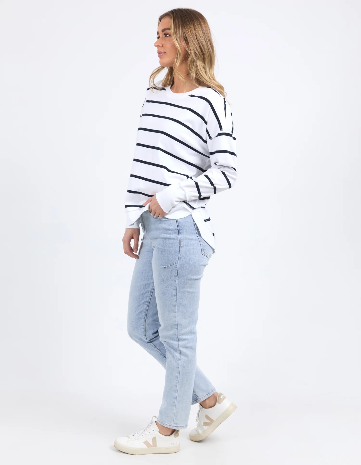Farrah Stripe Long Sleeve Top