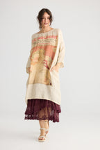 Isolde Linen Dress Tangerine