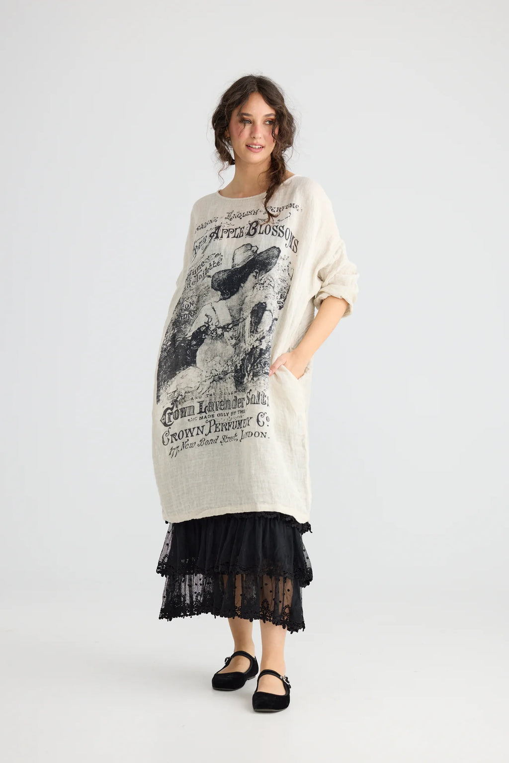 Secret Garden Linen Gauze Dress