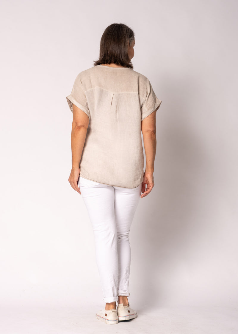 Farrin Linen Top