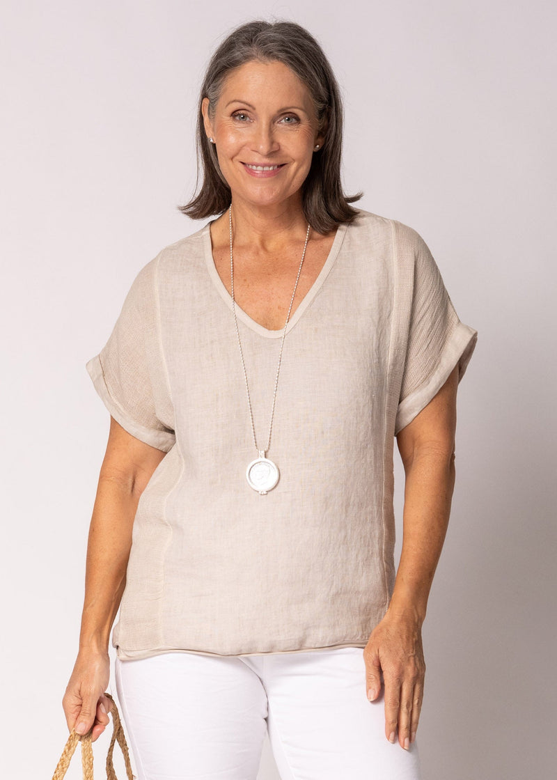 Farrin Linen Top