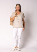 Farrin Linen Top