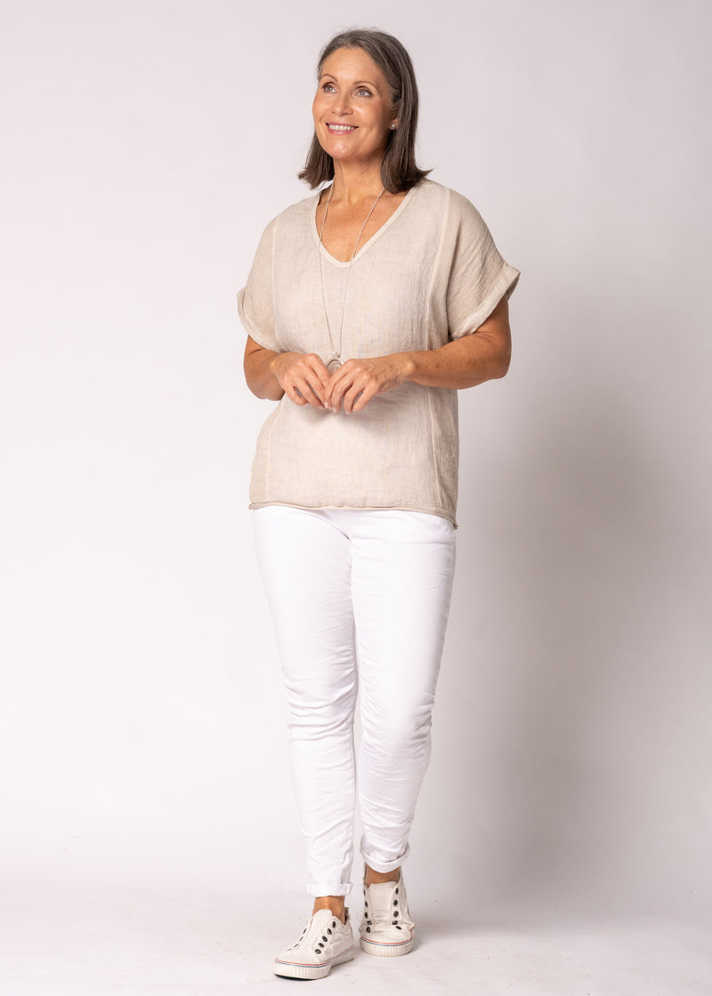 Farrin Linen Top