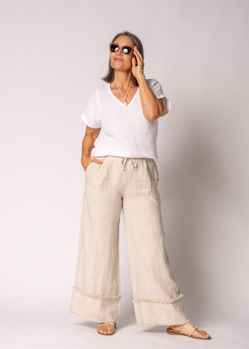 Farrin Linen Top
