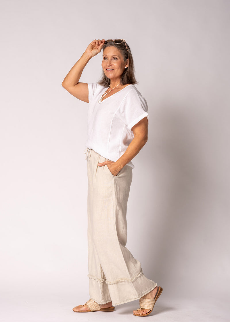 Farrin Linen Top