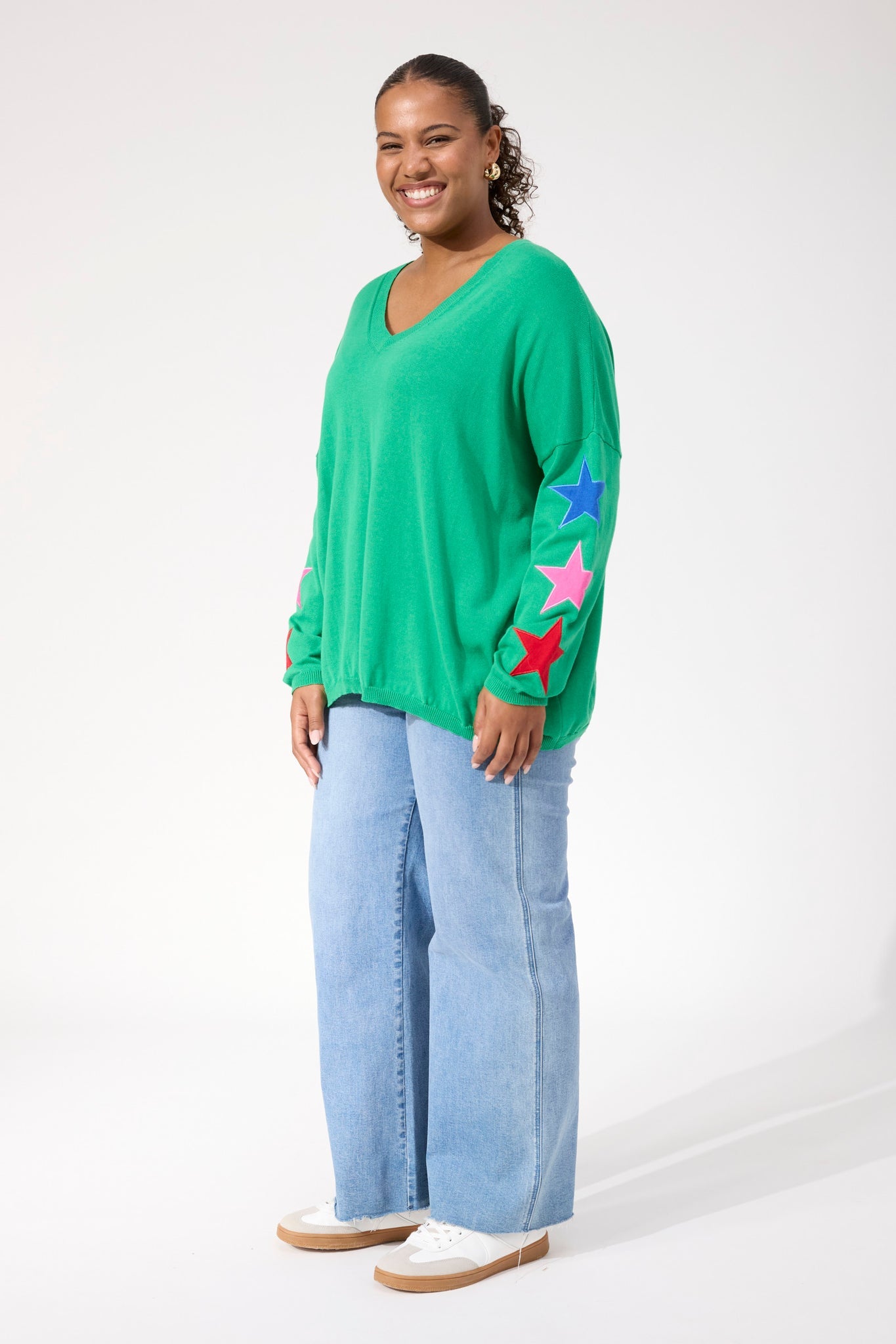 Vermont Star V Neck Jumper