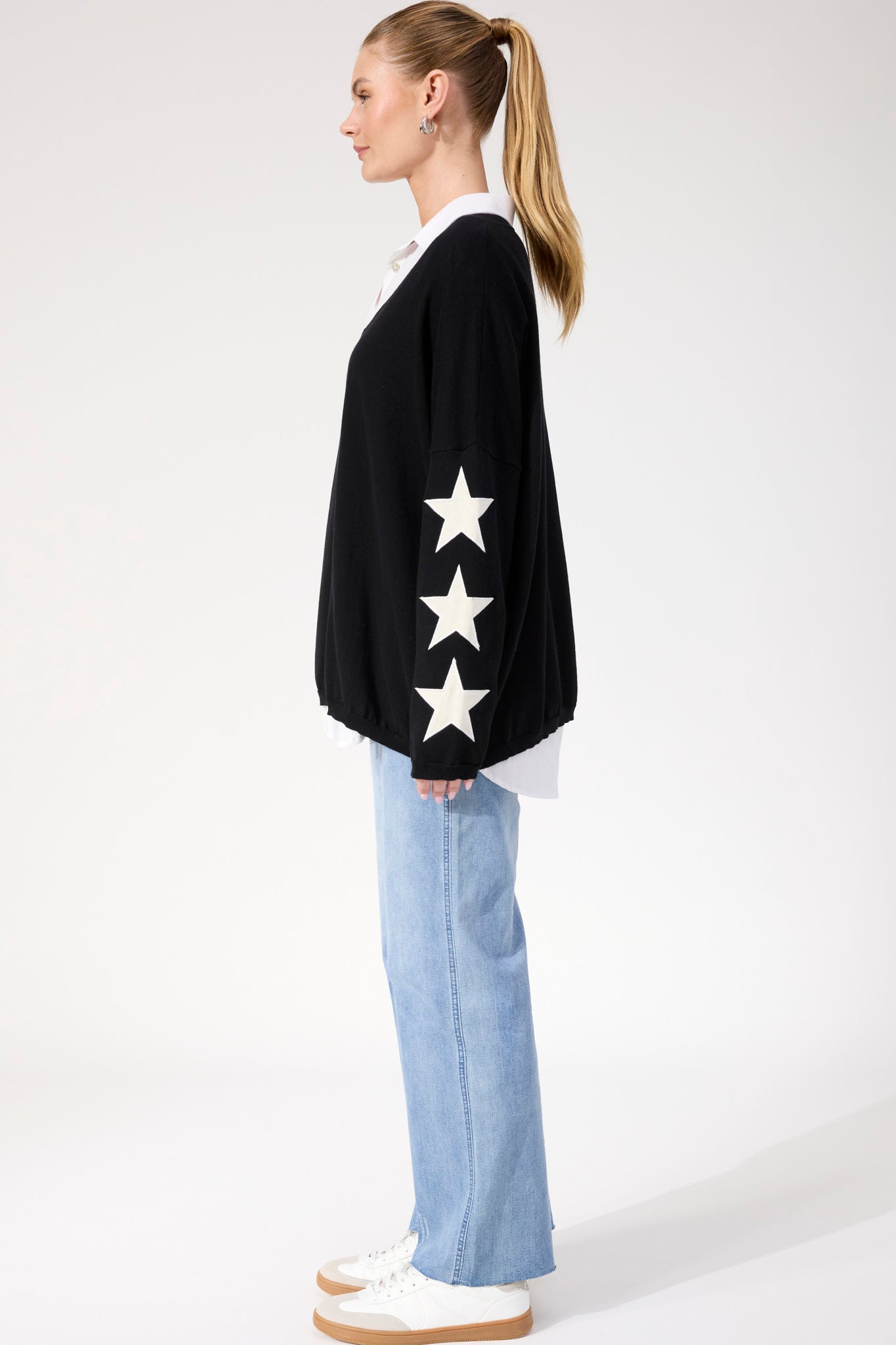 Vermont Star V Neck Jumper