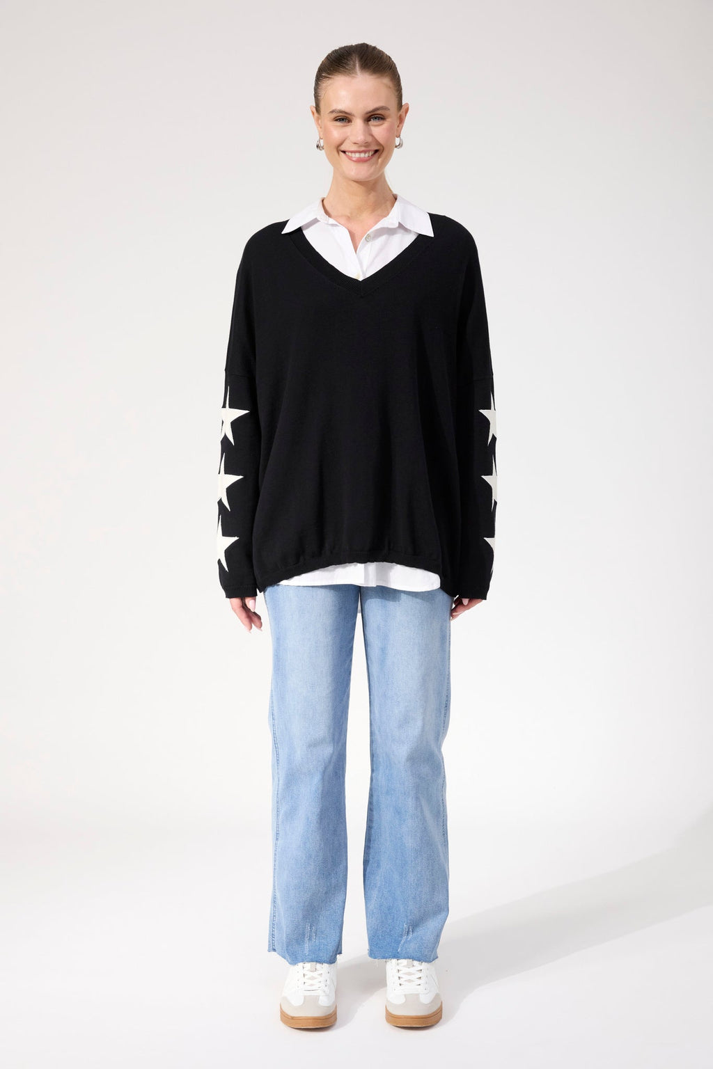 Vermont Star V Neck Jumper