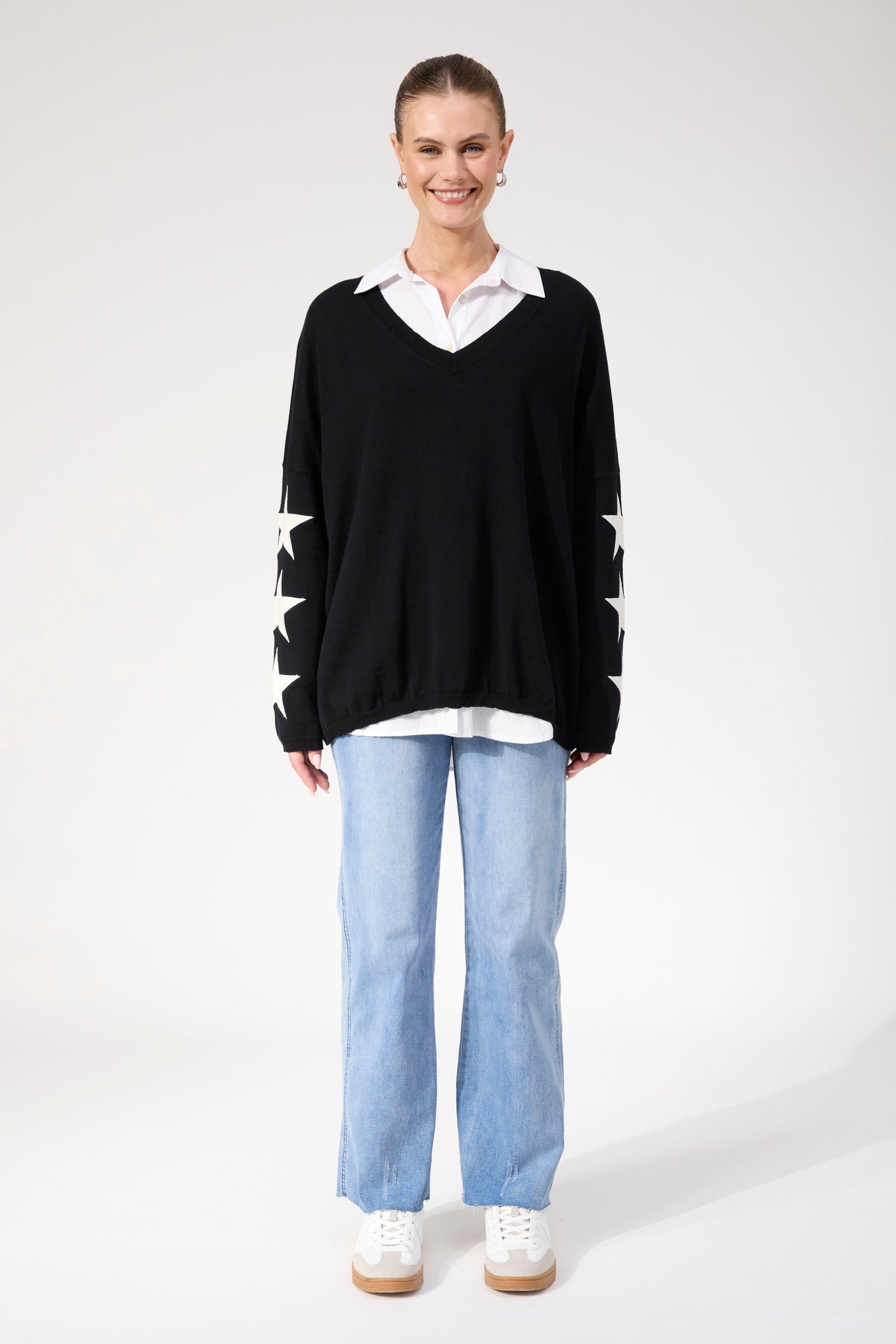 Vermont Star V Neck Jumper