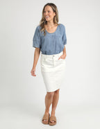 Belle Denim Skirt