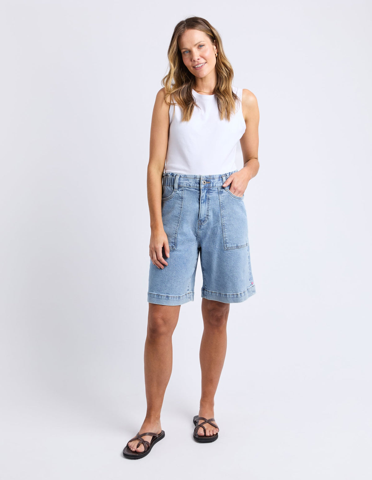 Atlas Long Denim Short