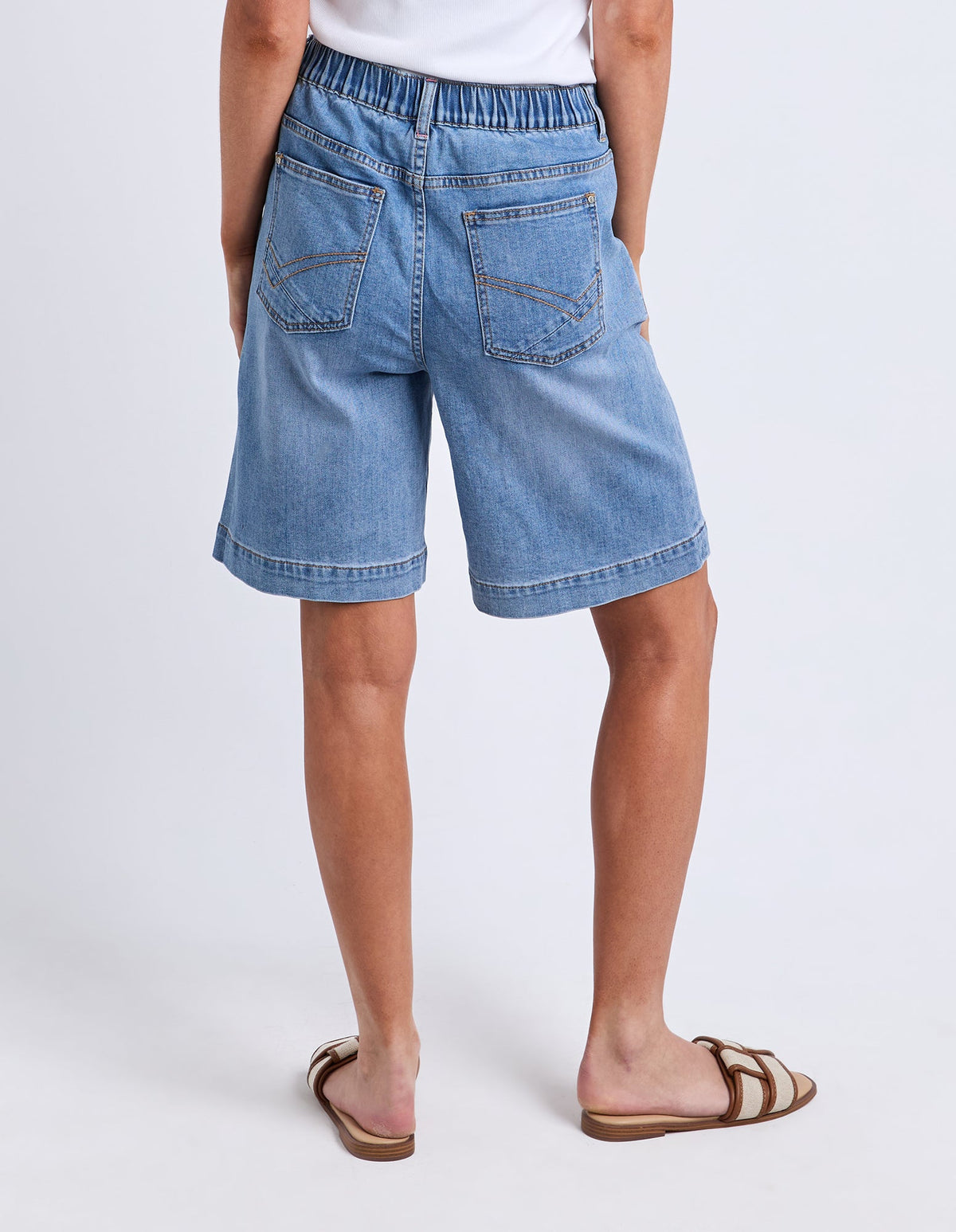 Birdie Long Denim Short